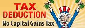 NO Capital Gains Property Tax